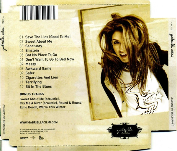 Gabriella Cilmi : Lessons To Be Learned (CD, Album, S/Edition, Sup)