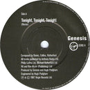 Genesis : Tonight, Tonight, Tonight (7", Single)