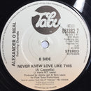 Alexander O'Neal Featuring Cherrelle : Never Knew Love Like This (7", Single)