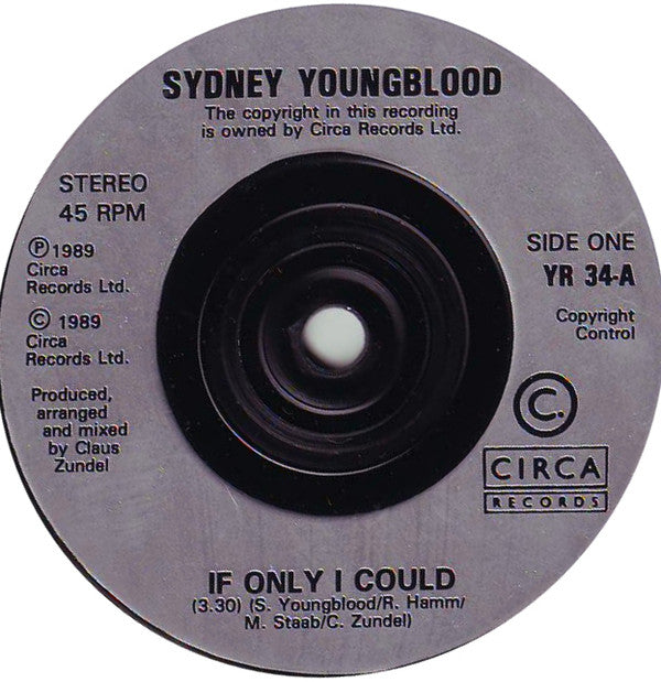 Sydney Youngblood : If Only I Could (7", Single, Inj)