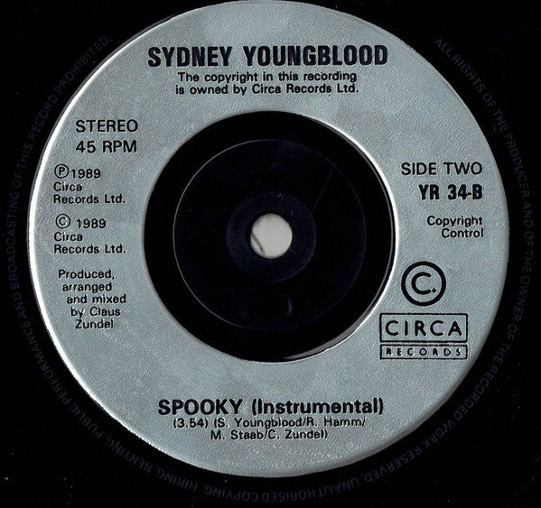 Sydney Youngblood : If Only I Could (7", Single, Inj)