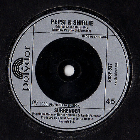 Pepsi & Shirlie : Heartache (7", Single, Sil)