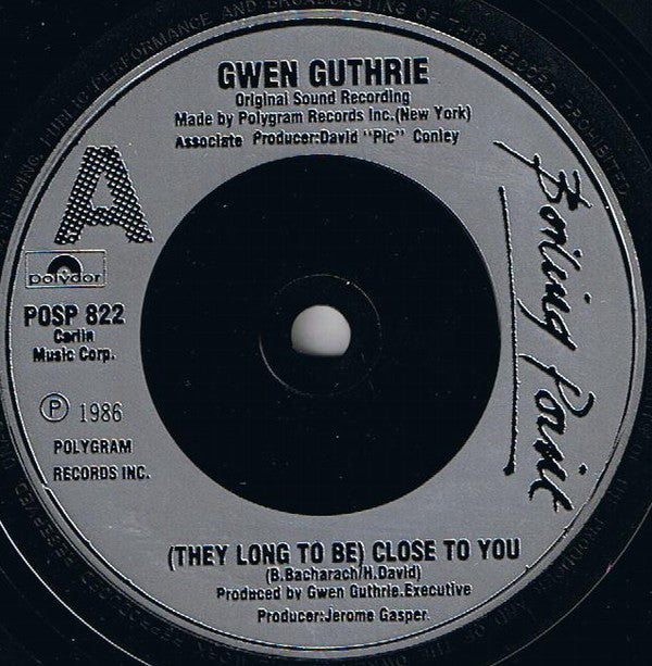 Gwen Guthrie : (They Long To Be ) Close To You (7", Single, Sil)