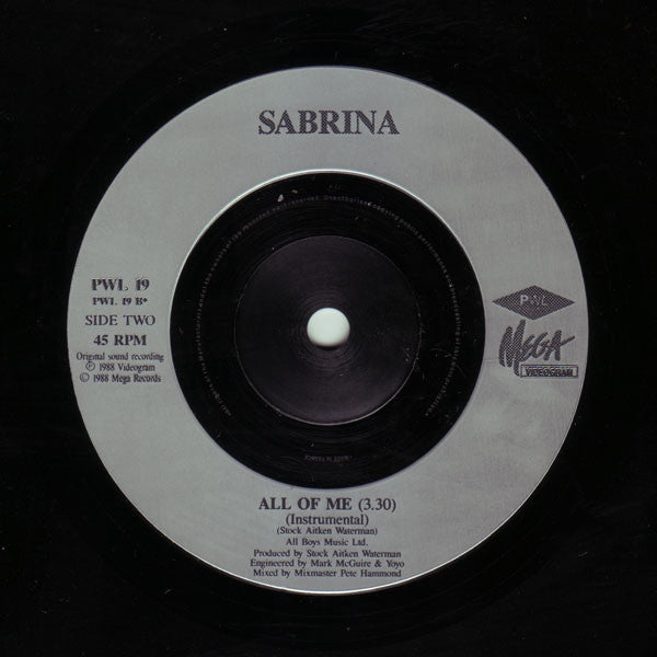 Sabrina : All Of Me (7", Single)