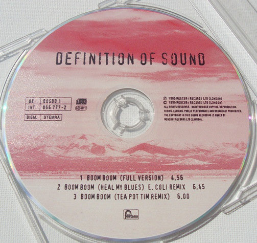 Definition Of Sound : Boom Boom (CD, Single)