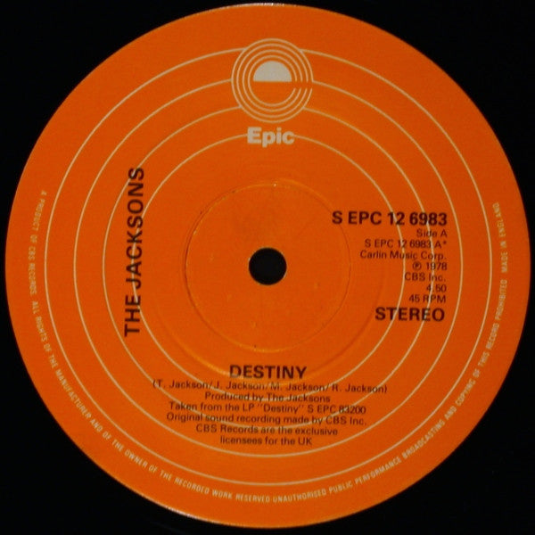 The Jacksons : Destiny (12", Single, Ltd)