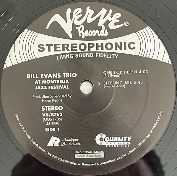 Bill Evans : At The Montreux Jazz Festival (2xLP, Album, RE, RM, 200)