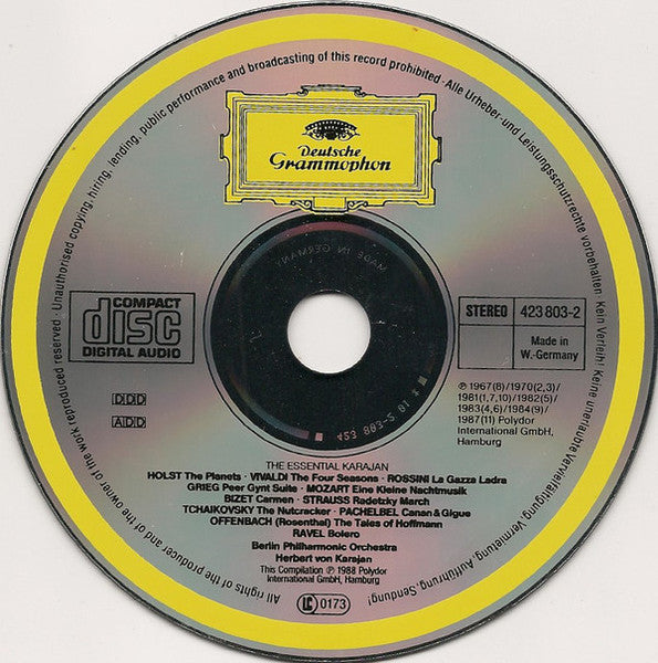 Herbert Von Karajan, Berlin Philharmonic Orchestra* : The Essential Karajan (CD, Comp, RE)