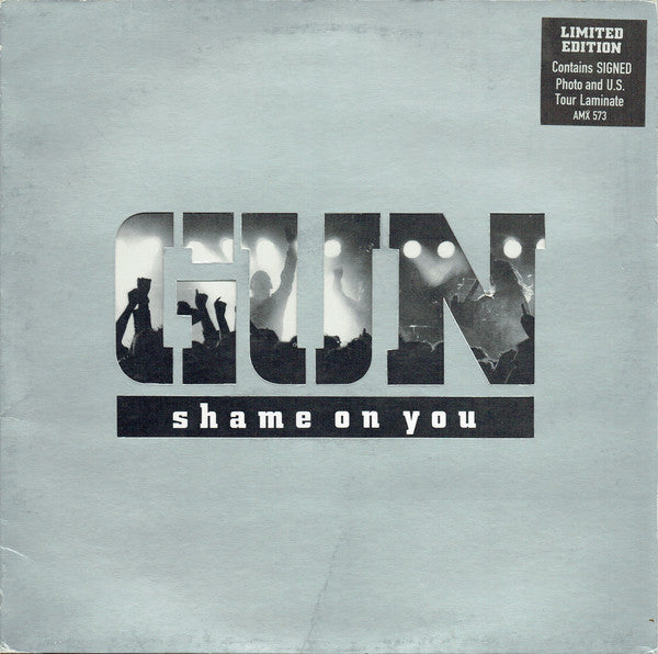 Gun (2) : Shame On You (12", Single, Ltd)