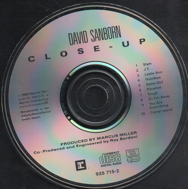 David Sanborn : Close-Up (CD, Album)