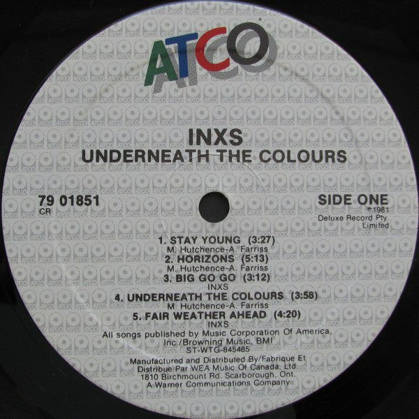 INXS : Underneath The Colours (LP, Album)