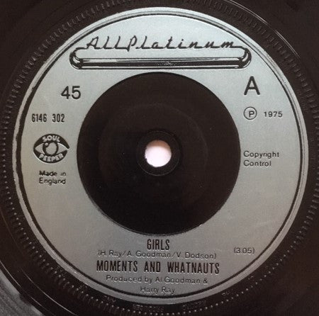 The Moments And The Whatnauts : Girls (7", Single, Sol)