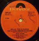 Paul Evans : Hello, This Is Joannie (The Telephone Answering Machine Song) (7", Single)
