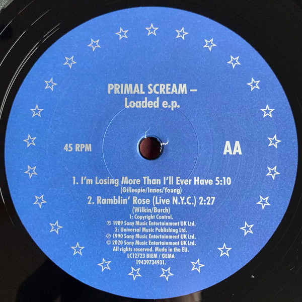 Primal Scream : Loaded E.P. (12", EP, RSD, Ltd, RE, 30t)