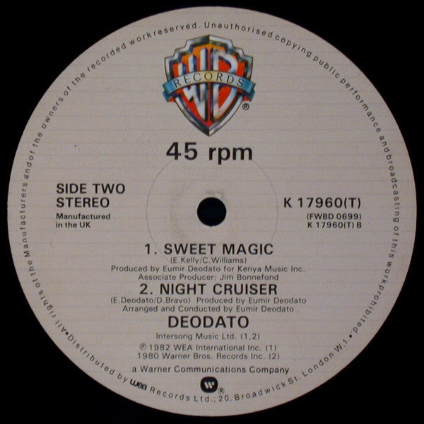 Deodato* : Happy Hour / Sweet Magic / Night Cruiser (12")