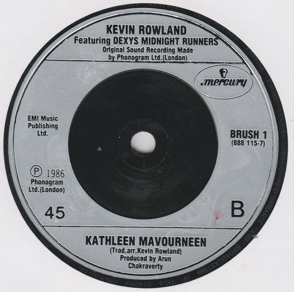 Dexy's Midnight Runners* Featuring Kevin Rowland : Because Of You (7", Single)