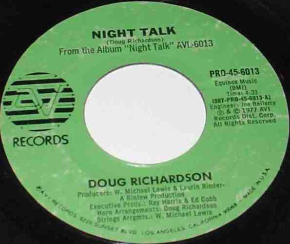 Doug Richardson : Night Talk (7")