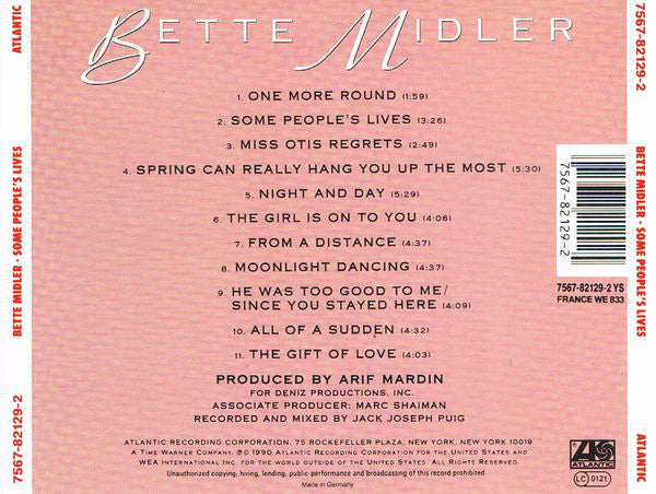 Bette Midler : Some People's Lives (CD, Album)