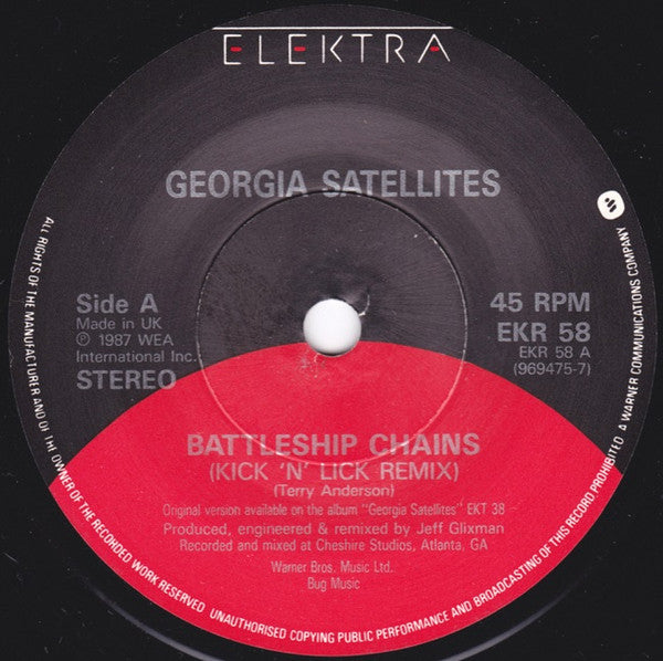 The Georgia Satellites : Battleship Chains (2x7", Single, Ltd)