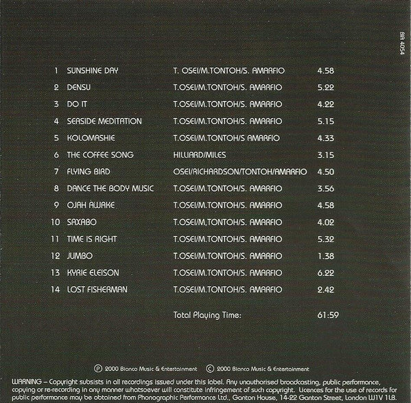 Osibisa : The Very Best of. Vol 1 (CD, Comp)