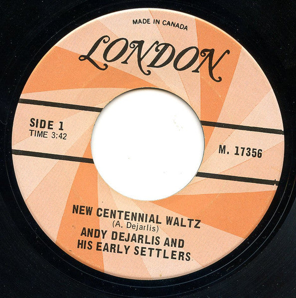 Andy De Jarlis & His Early Settlers : New Centennial Waltz (7", Single)