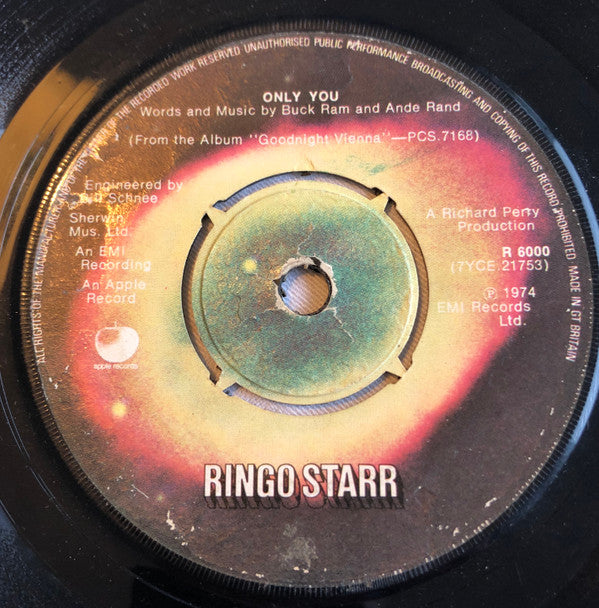 Ringo Starr : Only You b/w Call Me (7", Single)