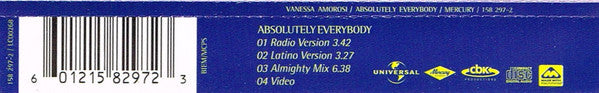 Vanessa Amorosi : Absolutely Everybody (CD, Single, Enh)