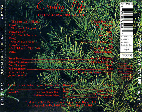 Roxy Music : Country Life (HDCD, Album, RE, RM, RP)
