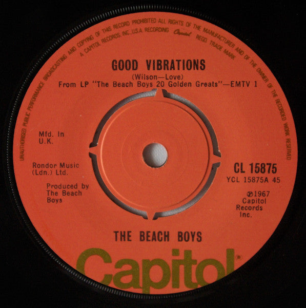 The Beach Boys : Good Vibrations / Wouldn't It Be Nice (7", Single)