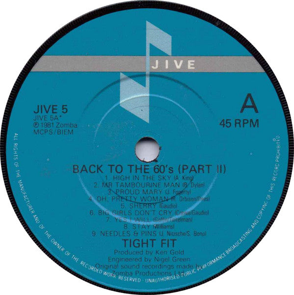 Tight Fit : Back To The 60's (Part II) (7", Single)