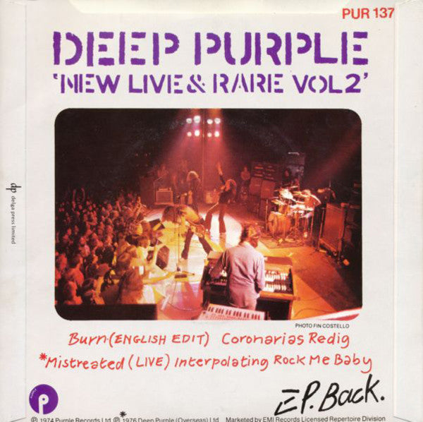 Deep Purple : New Live & Rare Vol 2 (7", EP)