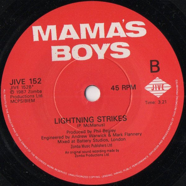 Mama's Boys : Waiting For A Miracle (7", Single)