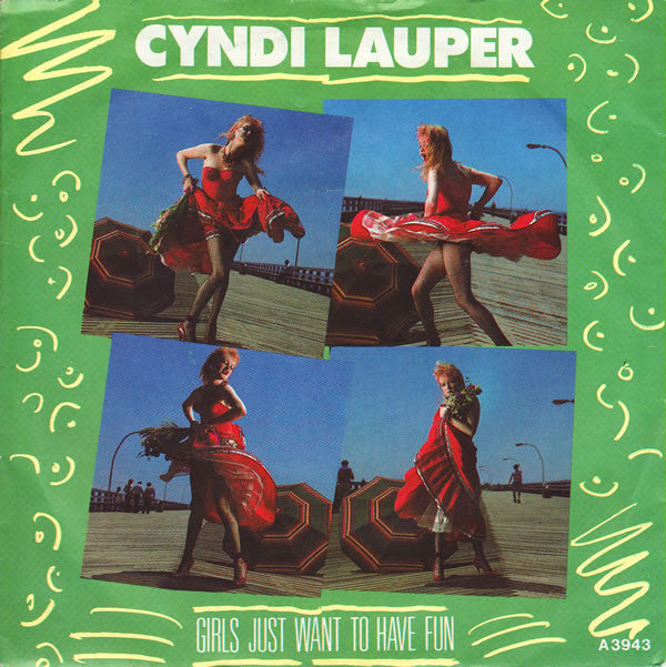 Cyndi Lauper : Girls Just Want To Have Fun (7", Single, Blu)