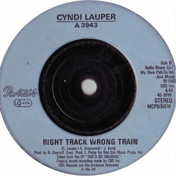 Cyndi Lauper : Girls Just Want To Have Fun (7", Single, Blu)