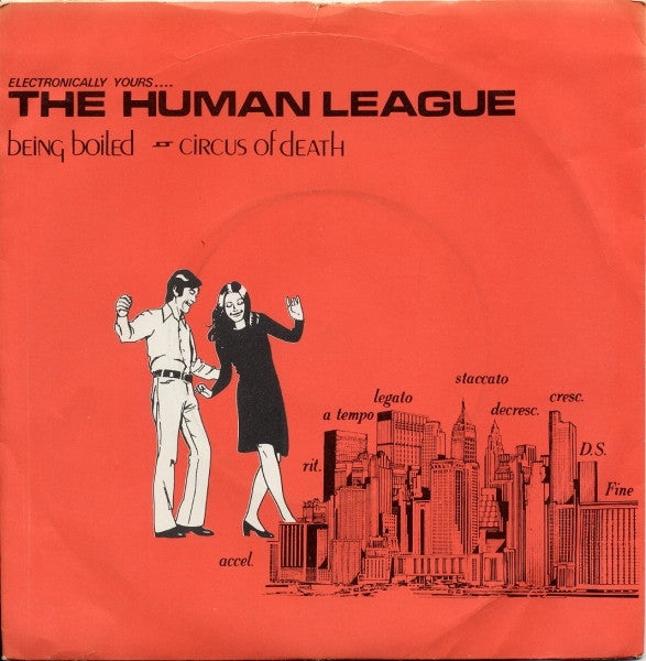 The Human League : Being Boiled / Circus Of Death (7", Single, Mono, RE, 4-P)