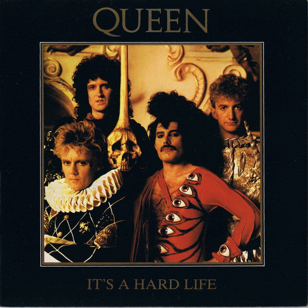 Queen : It's A Hard Life (7", Single, Bla)