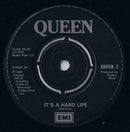 Queen : It's A Hard Life (7", Single, Bla)