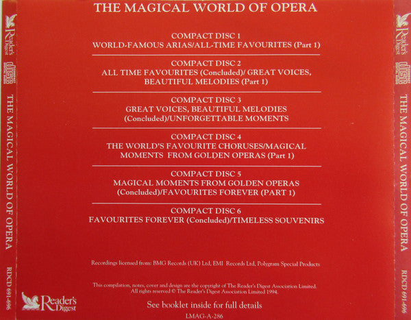 Various : The Magical World Of Opera (6xCD, Comp)