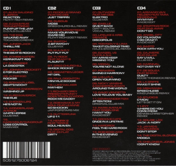 Various : The No.1 Electro House Album (4xCD, Comp, Fat)