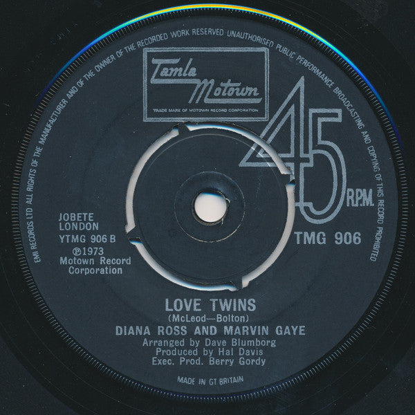 Diana Ross And Marvin Gaye : Stop, Look, Listen (To Your Heart) (7", Single, 4 P)