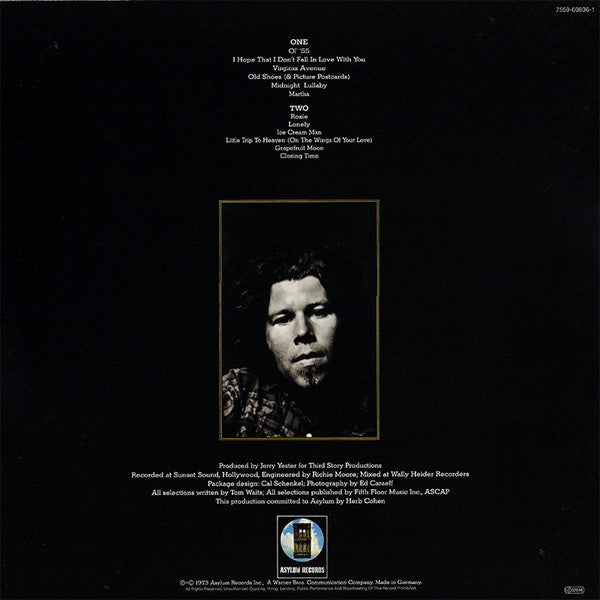 Tom Waits : Closing Time (LP, Album, RE, 180)