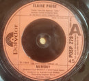 Elaine Paige : Memory (7", Single, Sol)