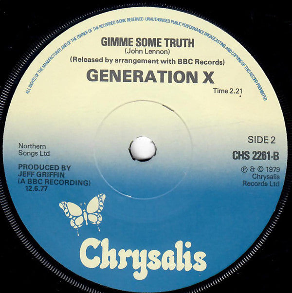 Generation X (4) : King Rocker (7", Single, Pap)