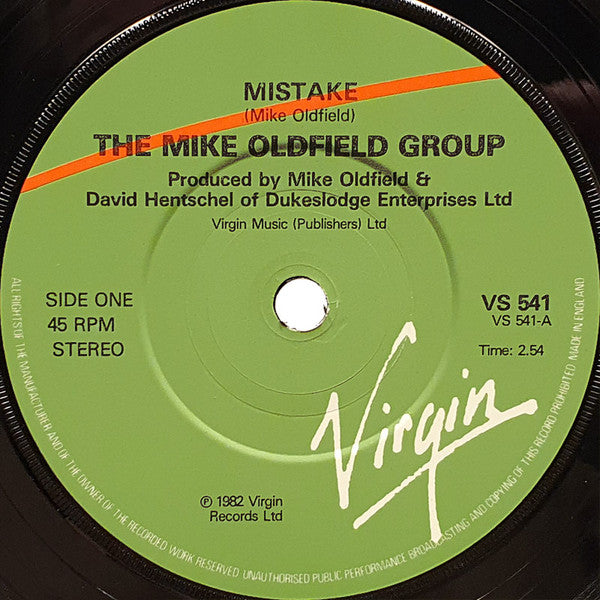 The Mike Oldfield Group : Mistake (7")