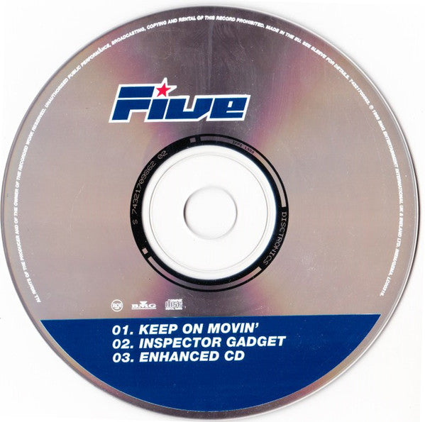 Five : Keep On Movin' (CD, Single, Enh)