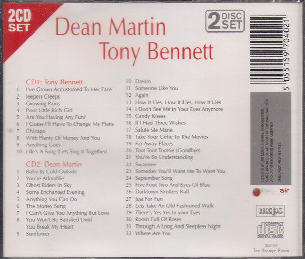 Tony Bennett ,& Dean Martin : Dean Martin & Tony Bennett (2xCD, Comp)