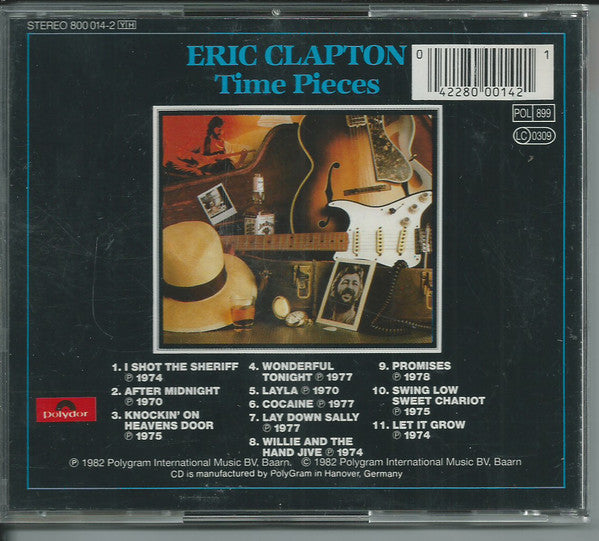 Eric Clapton : Time Pieces - The Best Of Eric Clapton (CD, Comp, RE, PDO)