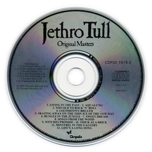 Jethro Tull : Original Masters (CD, Comp, RE)