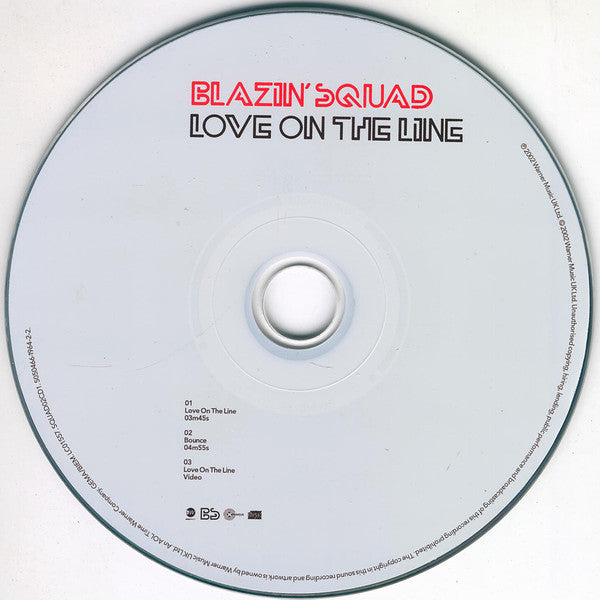 Blazin' Squad : Love On The Line (CD, Single, Enh, CD1)