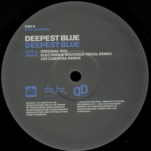 Deepest Blue : Deepest Blue (12", Promo)